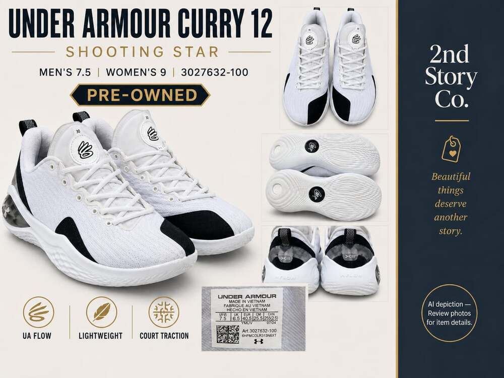 Under Armour Curry 12 Shooting Star Basketball Shoes Men 7.5 Women 9 3027632-100